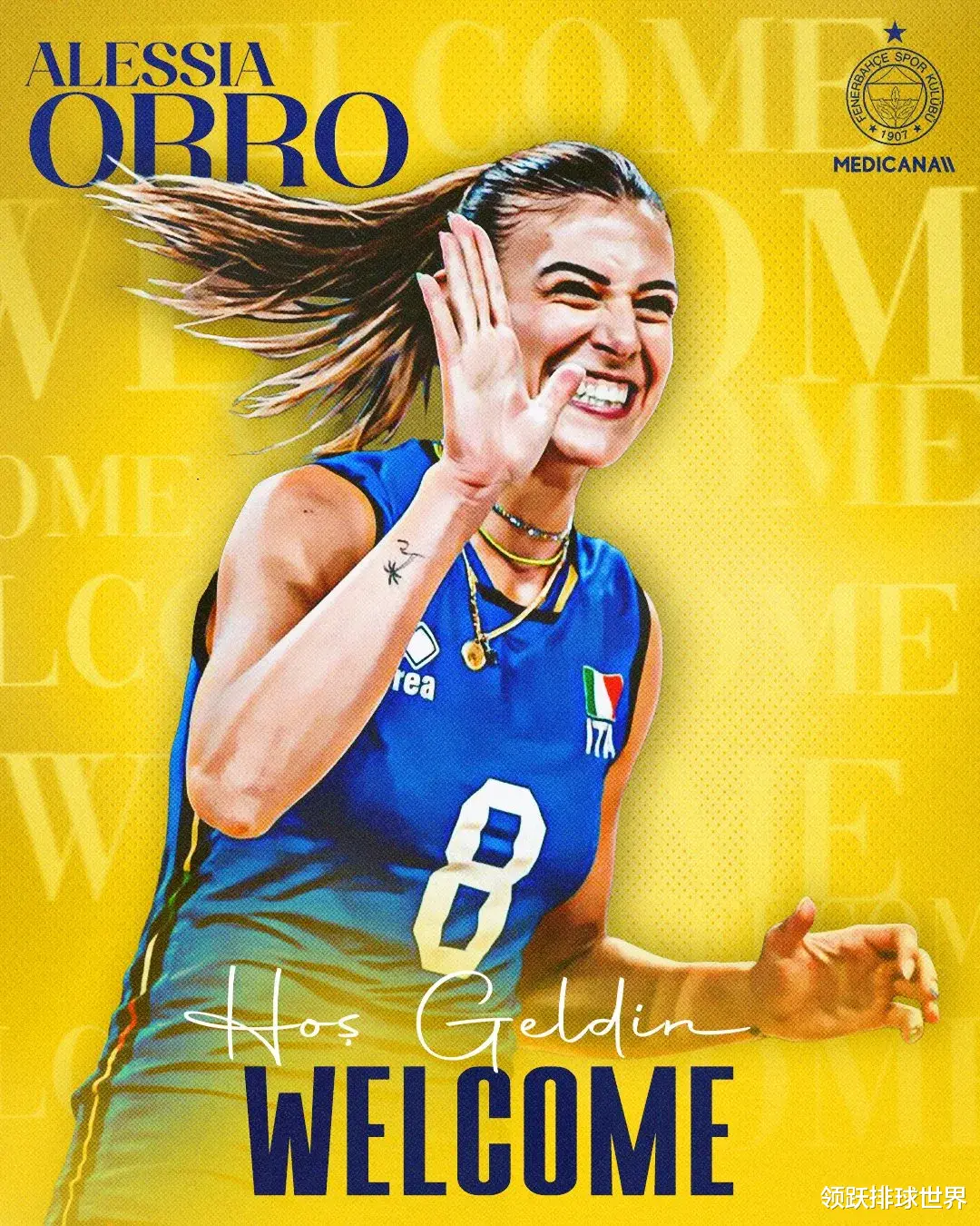 Đội bóng chuyền nữ của Ý Oro: Fenerbahce cho tôi cảm giác  Nữ hoàng